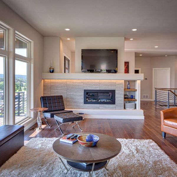 Andersen Windows, Rave Fireplace by Heatilator and Custom Railing