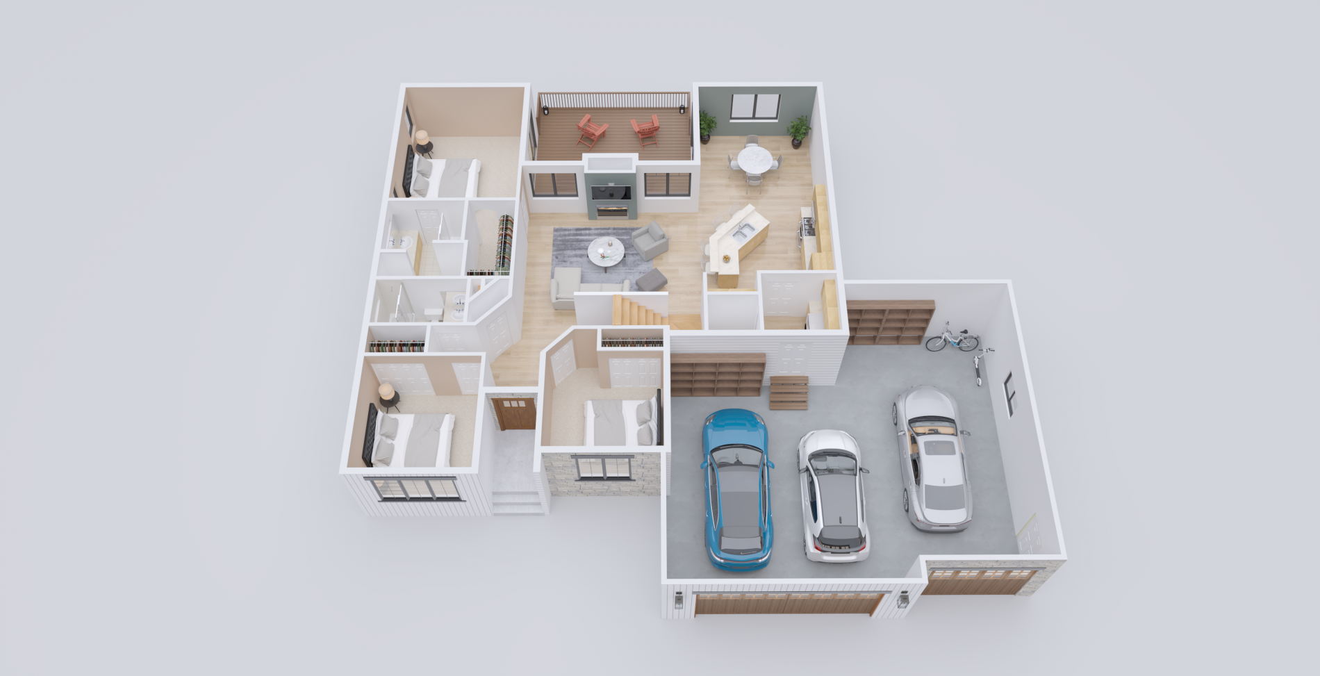 Cambridge 3D Floor Plan
