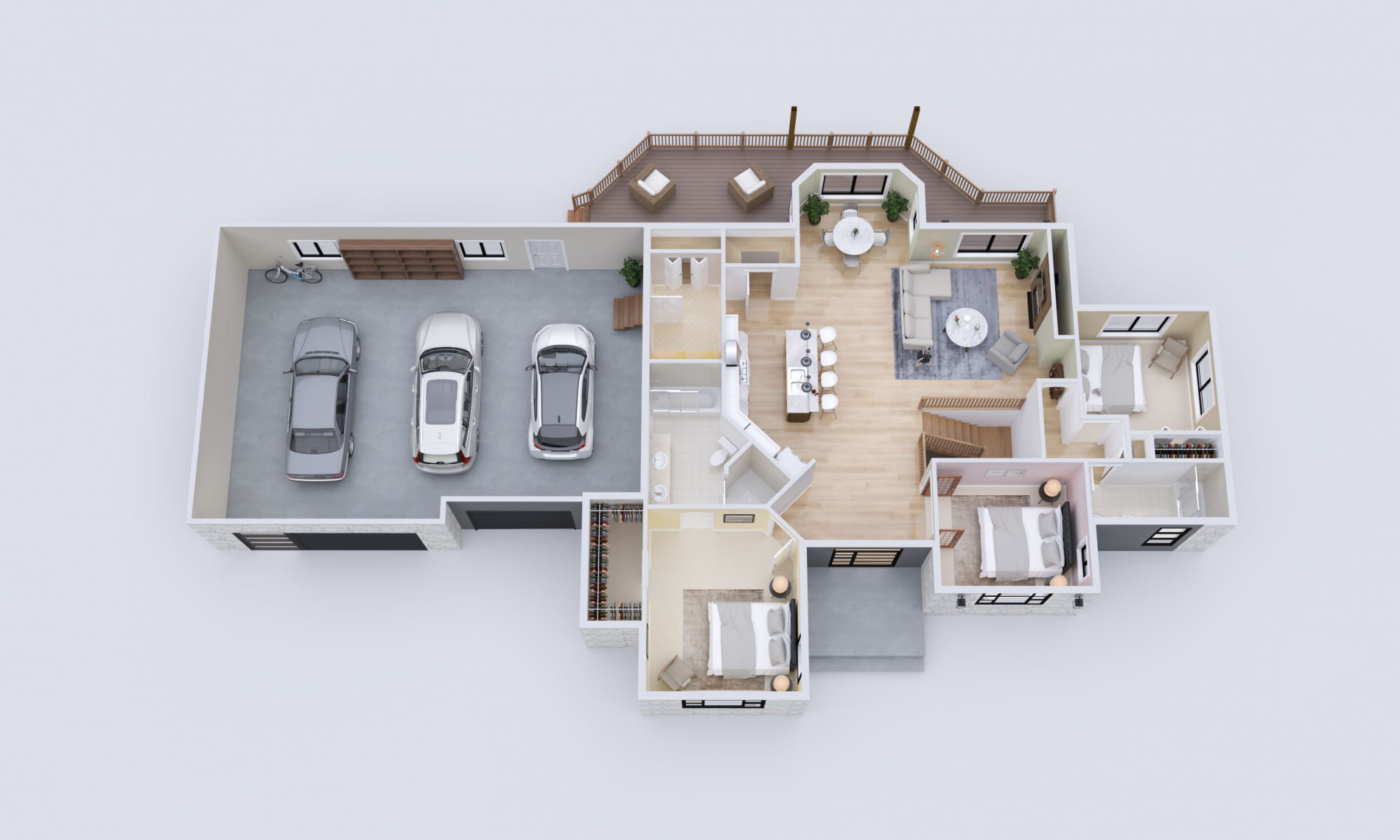 Fox Hollow 3D Floor Plan