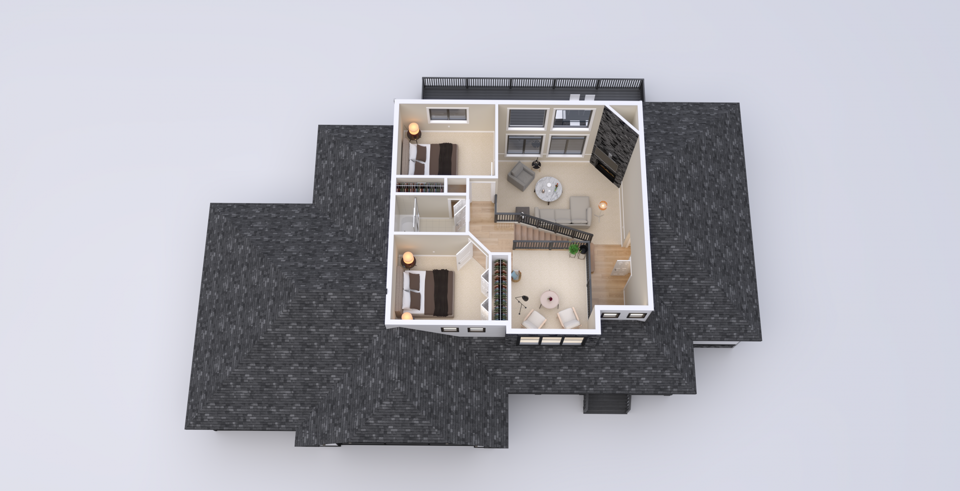 Boulder Ridge 3D 2nd Floor Plan