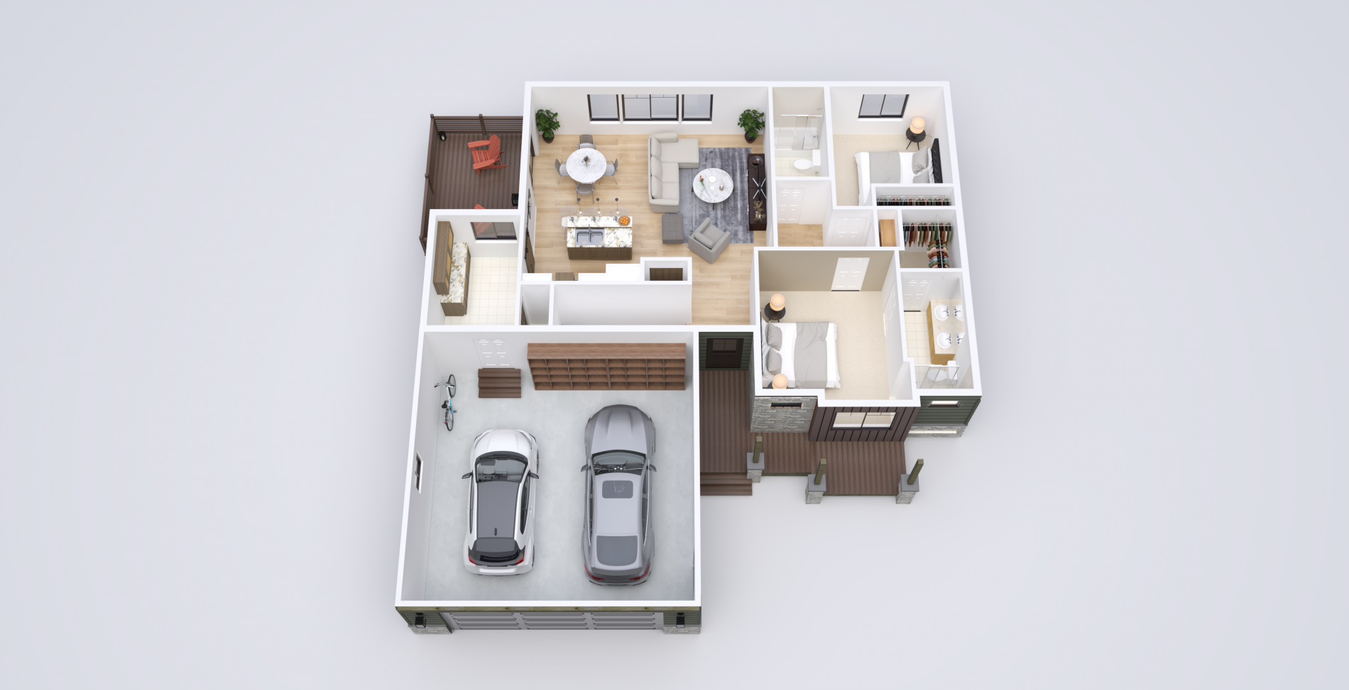 Granite Gables 3D Main Floor Plan