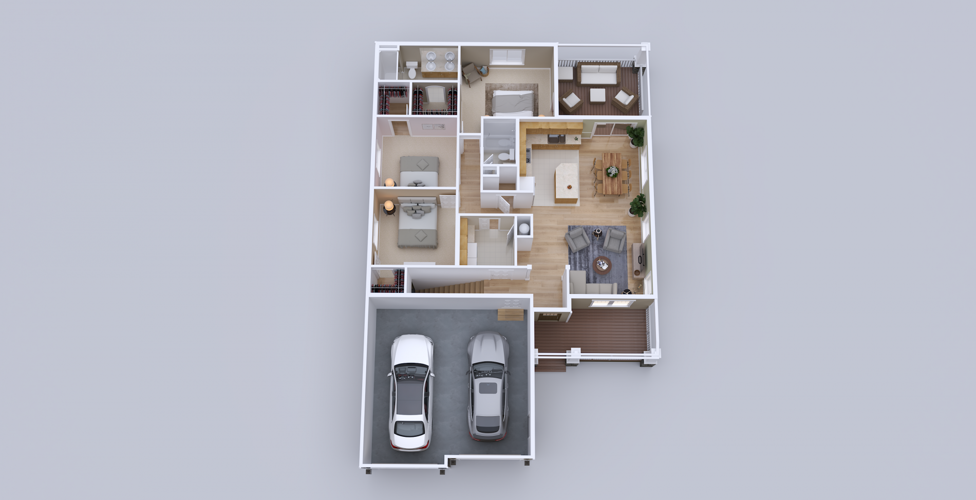 Oxford 3D Floor Plan