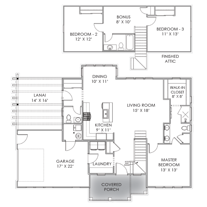 Teton Two Story Floor Plan